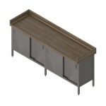 John Boos EBSW7R43-3096 - Work Table, sliding doors base, 96