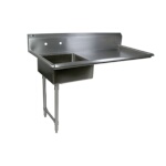John Boos EDTS8-S30-50UCL - Undercounter Dishtable, straight, 50