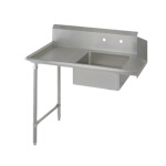 John Boos EDTS8-S30-L48 - Solid Straight Dishtable, 48 x 30 x 44 inch, left-to-right