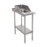 John Boos EFT8-3018SSK-S - Filler Table, with drop-in sink, 18