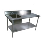 John Boos EPT8R5-3048SSK-L - Work Table With Prep Sink, 48