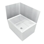 John Boos MSWC2016-27 - Mop Sink Wainscoting, rear, 24-7/8