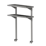 John Boos OSC26FK-12144 - Overshelf, cantilevered, double, 144