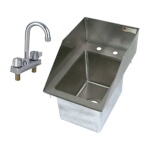 John Boos PB-DISINK101410-P-SSLR - Drop-In Sink, 1-compartment, 12-1/2