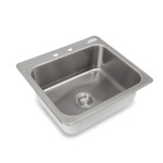 John Boos PB-DISINK201608 - Drop-In Sink, 1-compartment, 23-5/8