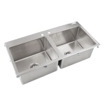 John Boos PB-DISINK201612-2 - Drop-In Sink, 2-compartment, 45