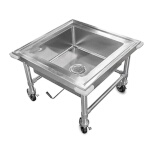 John Boos PB-SS-208 - Soak Sink, mobile, 27