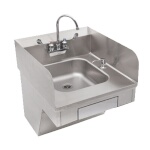 John Boos PBHS-ADA-P-STD-SSLR - Hand Sink, wall mount, 14