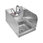 John Boos PBHS-W-0909-P-SSLR - Hand Sink, wall mount, 12