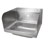 John Boos PBHS-W-1410-1-SSLR - Hand Sink, wall mount, 14
