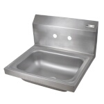 John Boos PBHS-W-1410-8OC - Hand Sink, wall mount, 14