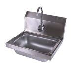 John Boos PBHS-W-1410-EE - Hand Sink, wall mount, 14