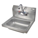 John Boos PBHS-W-1410-P - Hand Sink, wall mount, 14