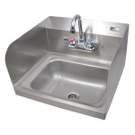 John Boos PBHS-W-1410-P-SSLR - Hand Sink, wall mount, 14