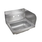 John Boos PBHS-W-1410-SSR - Hand Sink, wall mount, 14
