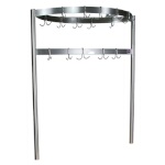 John Boos PRB01 - Pot Rack, table mount, boat-shaped, 48