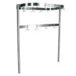 John Boos PRTC1A - Pot Rack, table mount, square, 31-1/4