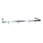 John Boos PRW15 - Pot Rack, wall mount, single bar, 120 inch, (10) double hooks