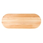 John Boos RTM-3648-OVL - Butcher Block Top, oval, 48 x 36