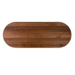 John Boos RTW-4260-OVL - Butcher Block Top, oval, 60 x 42