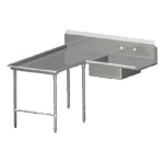 John Boos SDT6-I60144SBK-L - Soiled Island Dishtable, 144 x 60 inch, left-to-right
