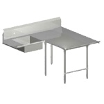 John Boos SDT6-L70120SBK-R - Soiled Landing Dishtable, 120 x 70 inch, right-to-left
