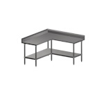 John Boos ST4R5-L2460SSK - Work Table, L-shaped, 60