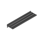John Boos TS-S144-D - Tray Slide, drop down design, solid ribbed, 144