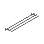 John Boos TS-T108-D - Tray Slide, drop down design, 3-bar tubular, 108