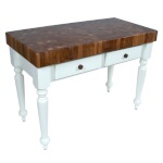John Boos WAL-CUCR05 - Rustica Wallnut Top Butcher Block, 48