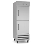 Kelvinator KCHRI27R2HDR - Reach-In Refrigerator, one-section, 23 cubic feet, (2) half-size solid doors