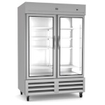 Kelvinator KCHRI54R2GDR - Reach-In Refrigerator, two-section, 49 cubic feet, (2) glass doorss
