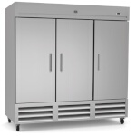 Kelvinator KCHRI81R3DF - Reach-in Freezer, three-section, 72 cubic feet, (3) solid doors