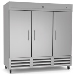 Kelvinator KCHRI81R3DR - Reach-In Refrigerator, three-section, 72 cubic feet, (3) solid doors