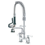 Krowne 18-408L - SpaceSaver Pre-Rinse, deck mt., 4