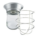 Krowne 25-112 - Exhaust Hood Vaporproof Light Fixture, Globe with Wire Guard