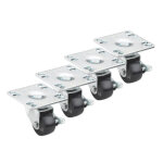Krowne 28-110S - Low Profile Caster, Swivel with brake, 2