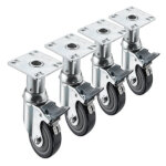 Krowne 28-114S - Adjustable Height Plate Caster, 6