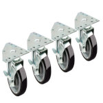Krowne 28-166S - Triangle Heavy Duty Caster, Swivel with Lock, 6