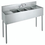 Krowne CS-1860 - Sink, 3 compart., 60
