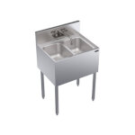 Krowne KR19-22C - Underbar Sink, 2 compart, 24