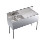 Krowne KR19-42L - Underbar Sink, 2 compart, 48