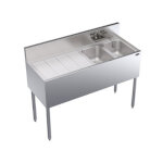 Krowne KR19-42R - Underbar Sink, 2 compart, 48