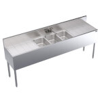 Krowne KR19-73C - Underbar Sink, 3 compart, 84