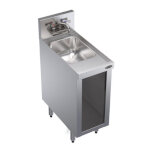 Krowne KR24-S12C - Underbar Hand Sink Unit, open front cabinet base, 12