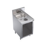 Krowne KR24-S18C - Underbar Hand Sink Unit, open front cabinet base, 18