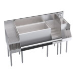 Krowne KR24-W72C-10 - Cocktail Station, blender/liquor station & drainboard, 72