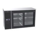 Krowne SD60 - Sliding Door Back Bar Refrigerator, 2-Section