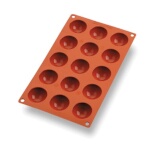Matfer 257901 - Mini Half Sphere Mold, 15 per sheet, 1-3/4