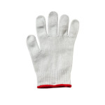 Mercer M33413S - Cut Glove, Size S, 10 gauge, left or right hand, white with red cuff